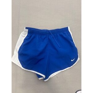 Nike Womens Running Shorts Royal Blue White Mesh Trim Athletic Gym Size S M